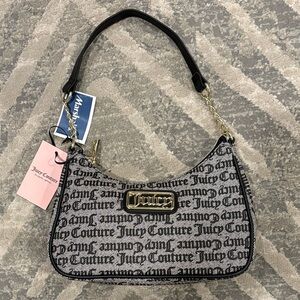 Juicy Couture Black and White Shoulder Bag